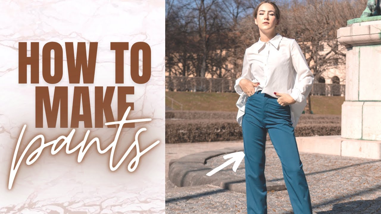 How to sew PANTS (full tutorial + pattern) - THISISKACHI DIY