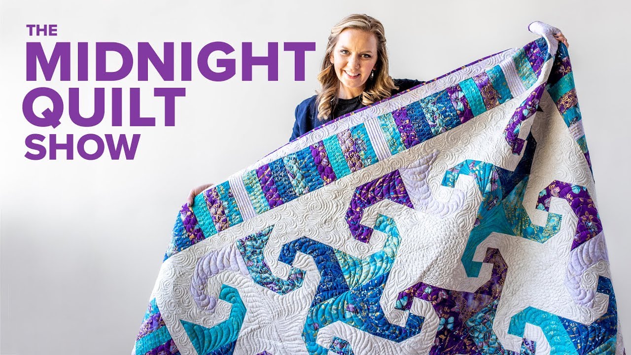 Snail’s Trail Quilt with Free Pattern | S7E2 Midnight Quilt Show with Angela Walters