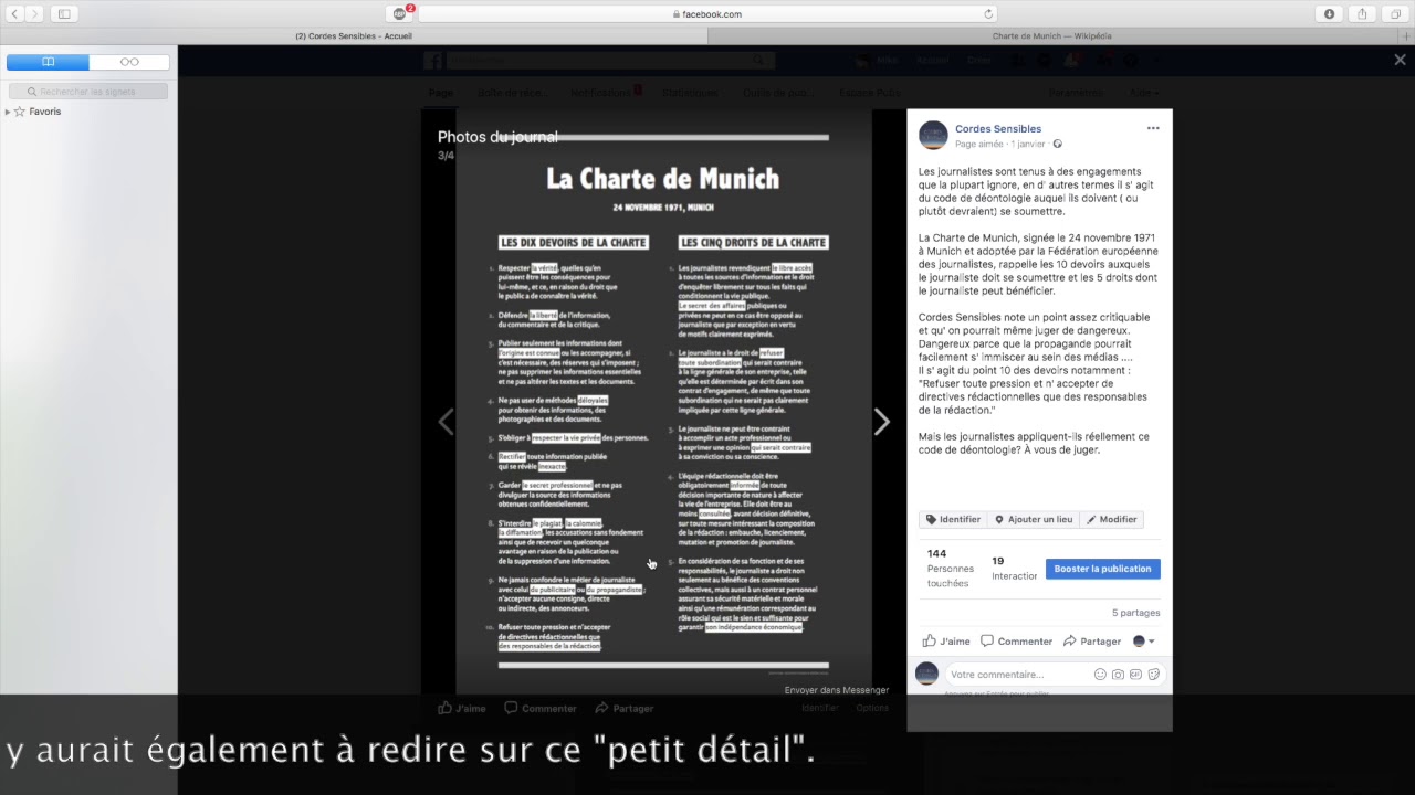 La charte de Munich: code de déontologie du journalisme