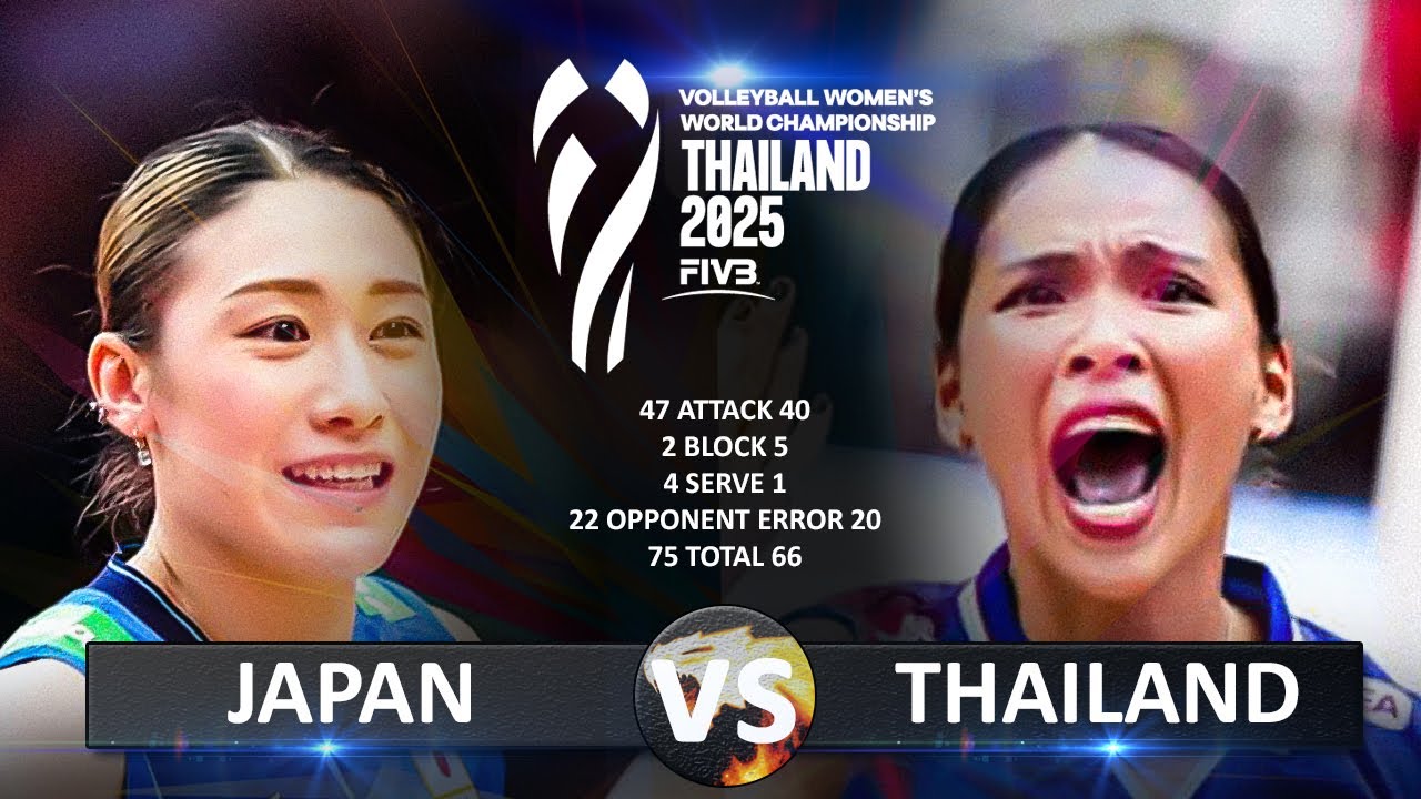 Japan vs Thailand | Women's World Championship 2025 | Round of 16