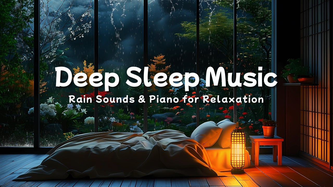 Fall Asleep Fast with Gentle Rain 🌙 Soft Piano Music for Deep Sleep and Calm Nights