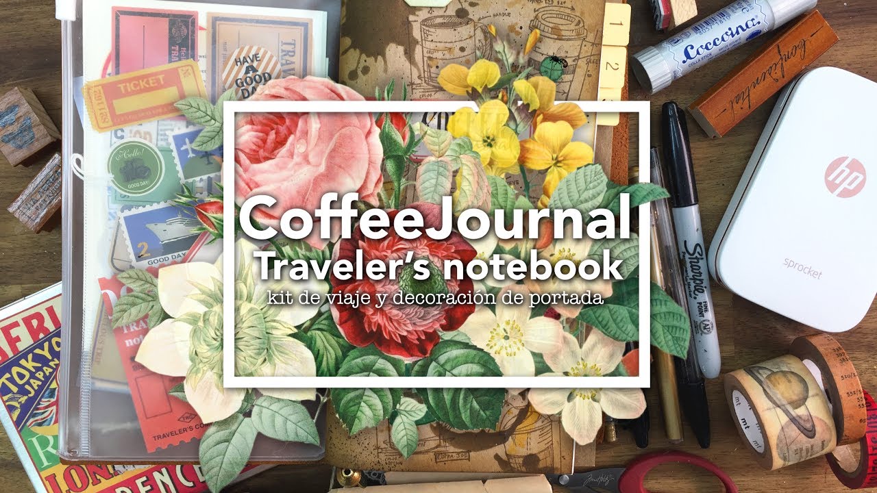 Mi kit de viaje para mi Coffee Journal con mi Midori Travelers Notebook