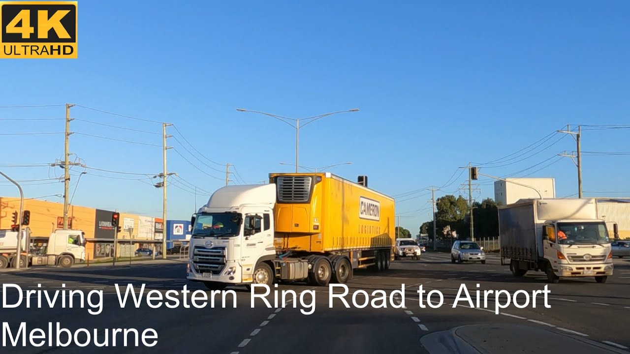 Driving Western Ring Road to Airport | Melbourne Australia | 4K UHD