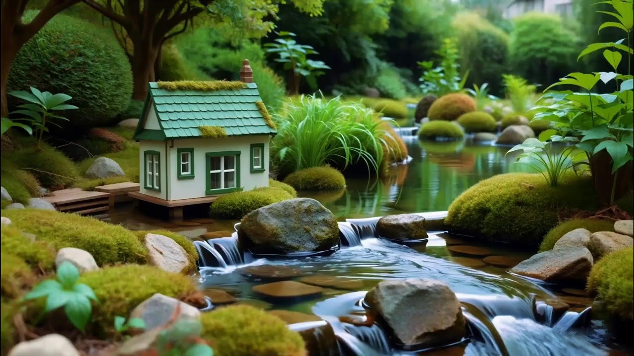 Relaxing Music Gentle Water Flow| Nature Scene for Inner Peace