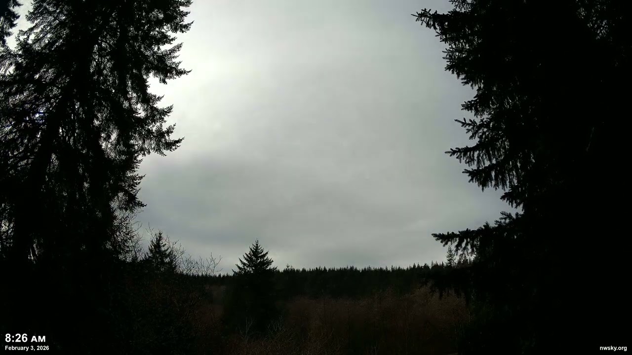 February 3, 2026 - Cloudy Pacific Northwest Skyscape Timelapse Video | 4K 60fps
