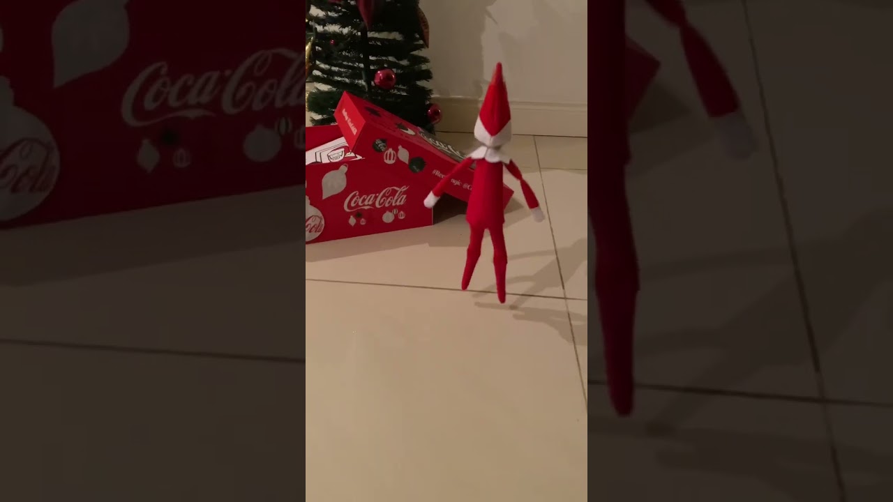 Elf on the Shelf caught moving #elfontheshelf #christmas