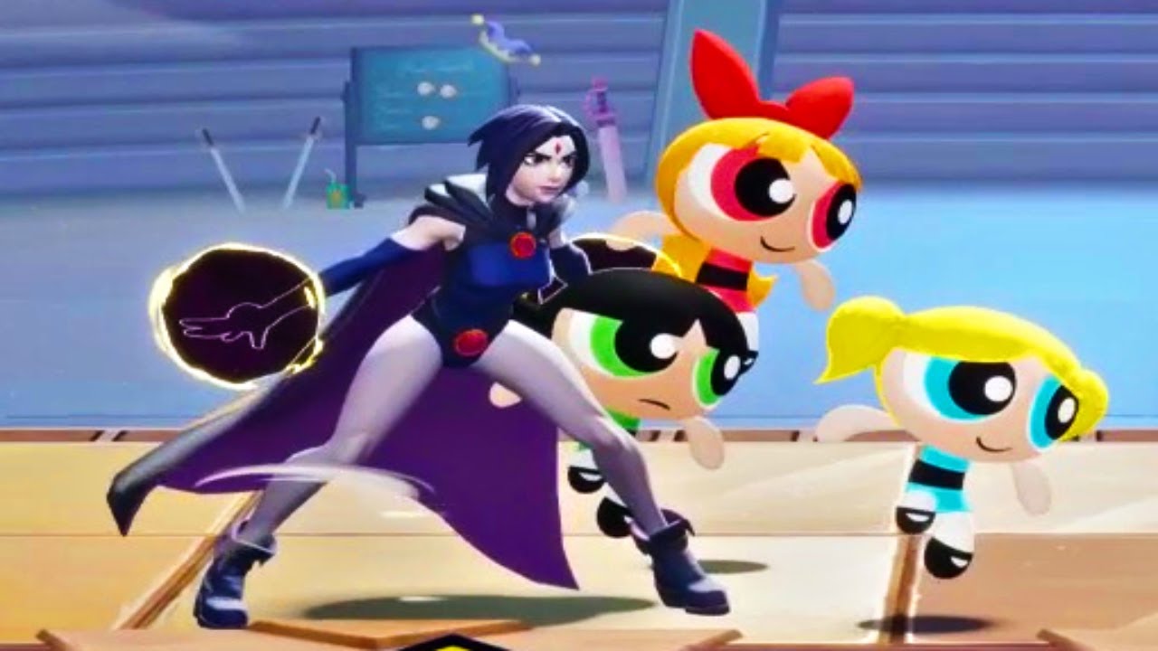 MultiVersus - Raven and Powerpuff Girls Unique Interactions HD