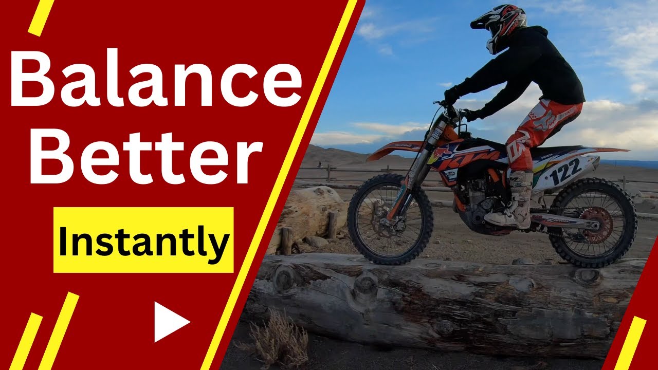 Как МГНОВЕННО улучшить равновесие на кроссовом мотоцикле