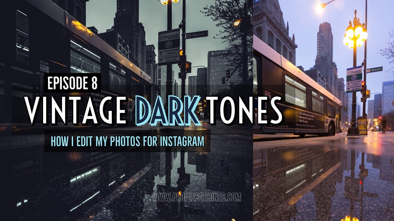 Tutorial: Creating Moody Vintage Dark Tone Images for Instagram | Lightroom & Photoshop | E008