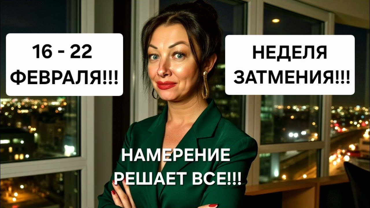 Гороскоп на САМУЮ ВАЖНУЮ НЕДЕЛЮ ЗАТМЕНИЯ: 16 - 22 февраля 2026!!!