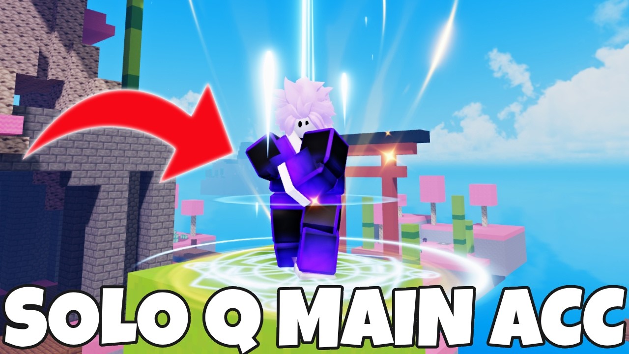 Я играл в рейтинговые матчи (Roblox Bedwars) в одиночку на своем основном аккаунте.