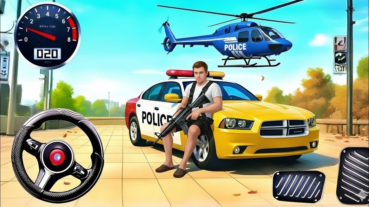 “Police Car Chase Simulator 3D Android Gameplay”