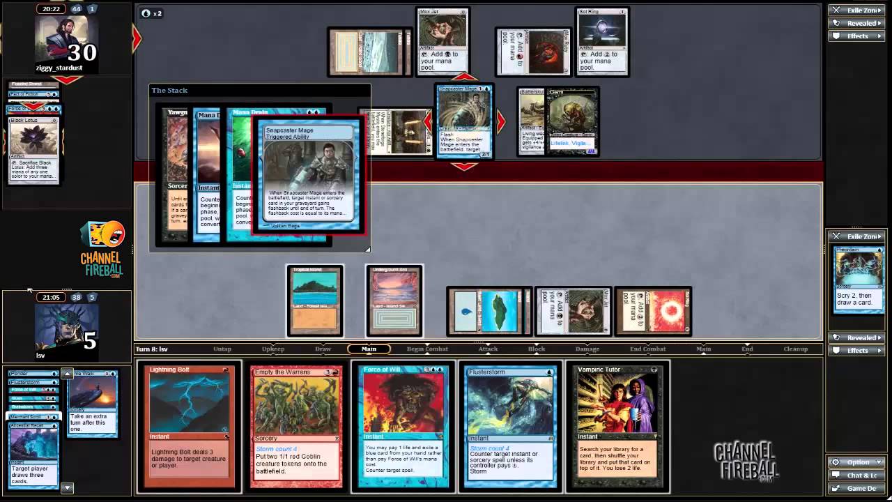 Channel LSV  - Vintage Champs Qualifier:  Pyromancer (Match 3, Game 1)