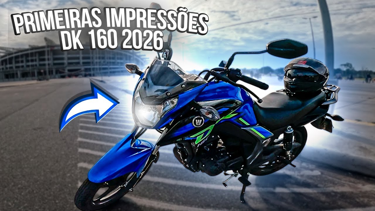 MELHOR MOTO PARA INICIANTES! HAOJUE DK 160 MODELO 2026 EM DETALHES! 