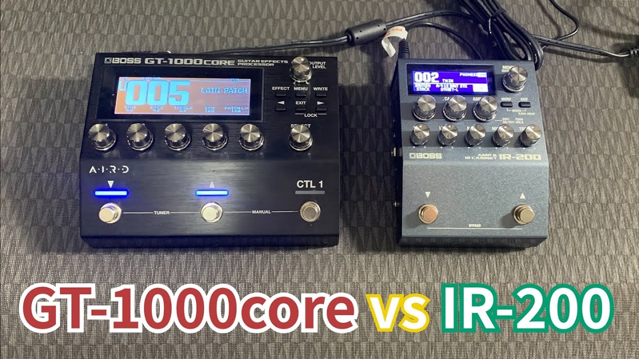 Boss GT1000core vs IR-200