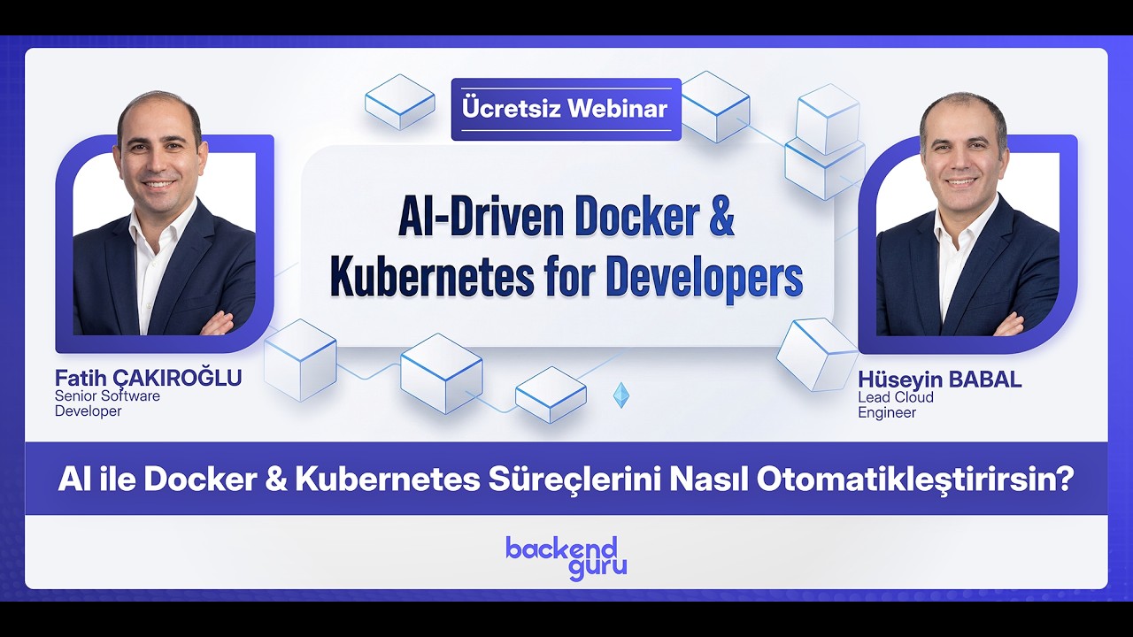 Docker & Kubernetes Operasyonlarını AI ile Otomatikleştir | Canlı Webinar