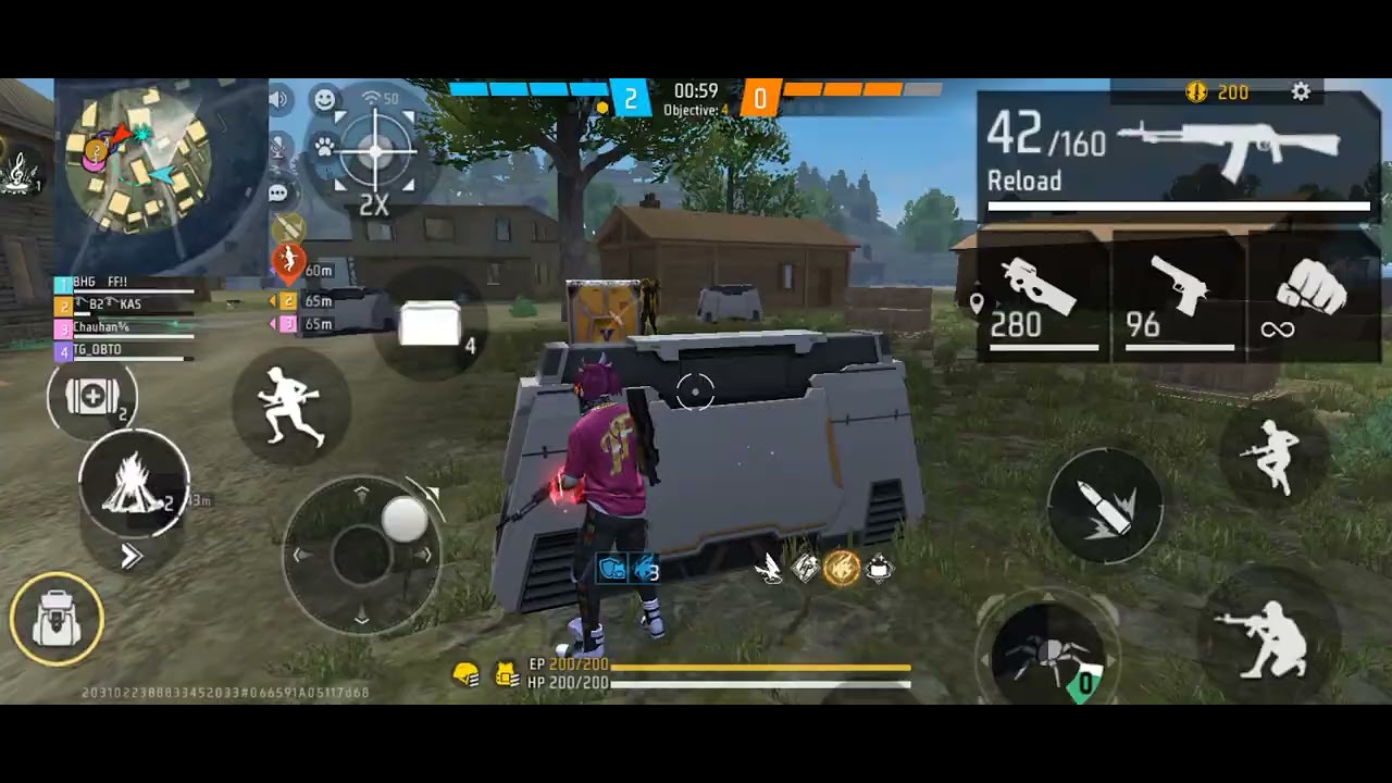 Free fire cs rank push lagatar || Booyah 8 op headshot 