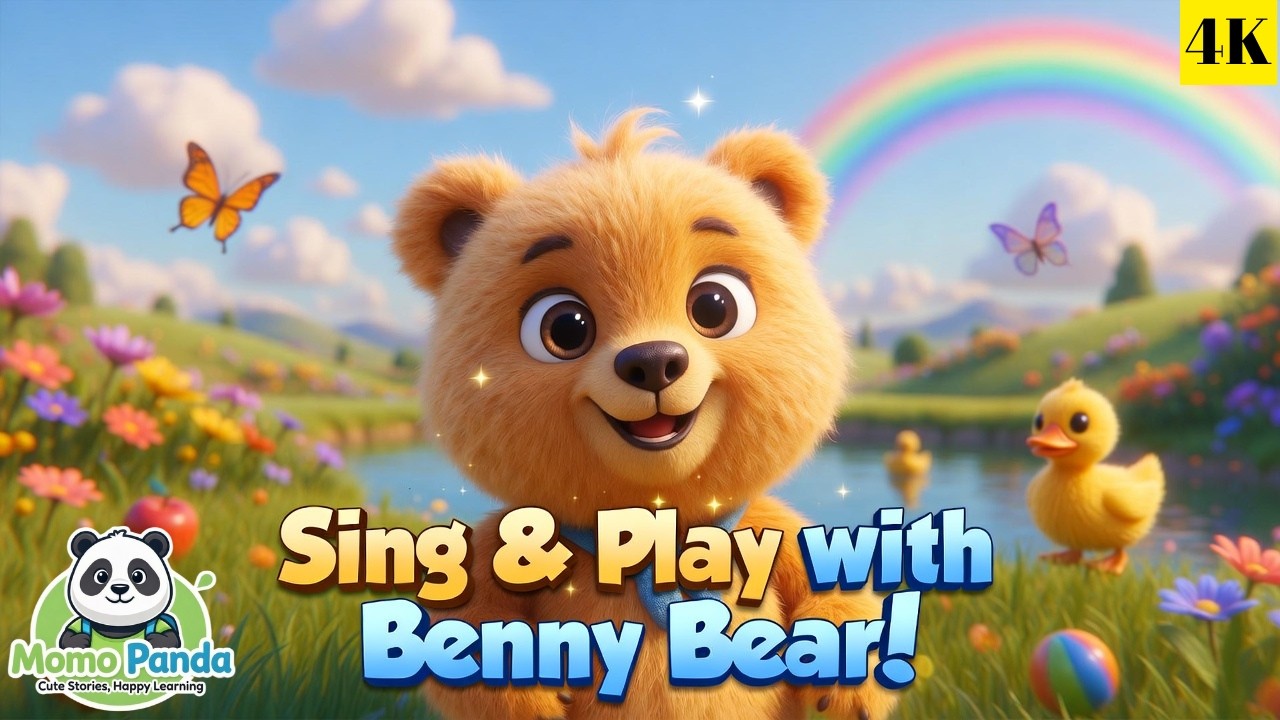 Hello Benny Bear! 🌞🐻 Learn & Play All Day | Morning to Night Kids Song