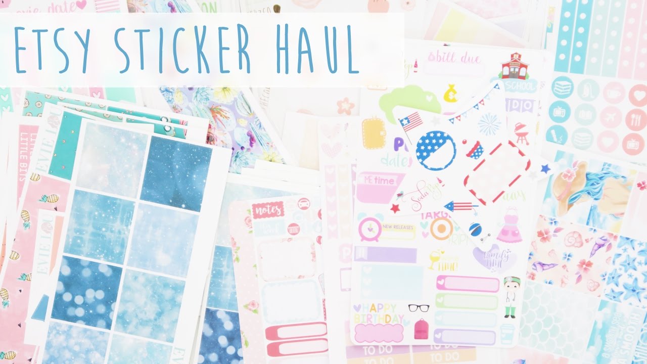 Sticker Haul ~ TheCoffeeMonsterzCo, AllycatsShop, EvieLouandCo, SodaPopStudio, CaressPress