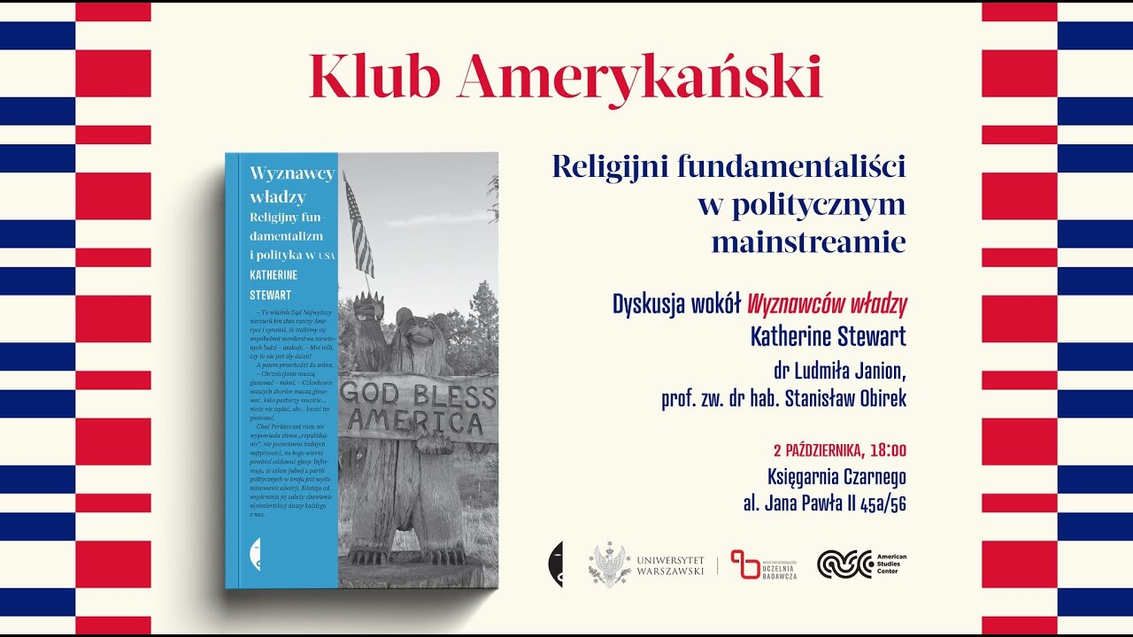 Klub Amerykański #3. Religijni fundamentaliści w mainstreamie &ndash; rozmawiają L. Janion i S. Obirek