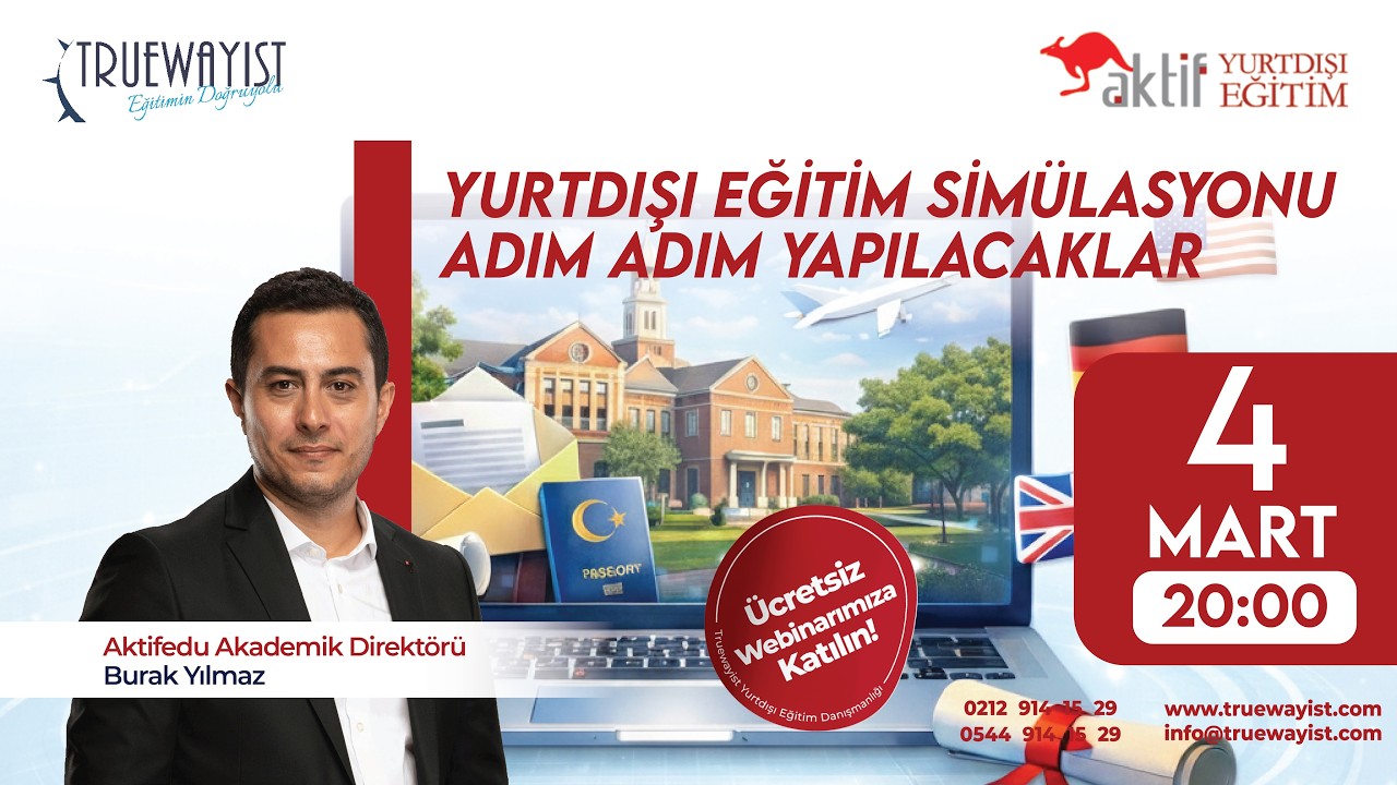 YURTDIŞI EĞİTİM SİMÜLASYONU / ADIM ADIM YAPILACAKLAR