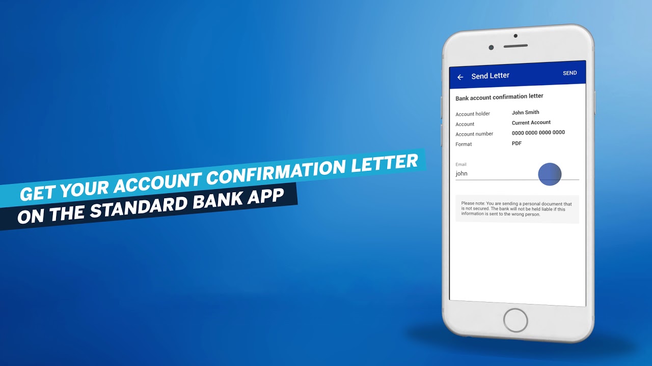 Standard Bank | Business Banking | Self Service &ndash; Get a Bank Confirmation Letter