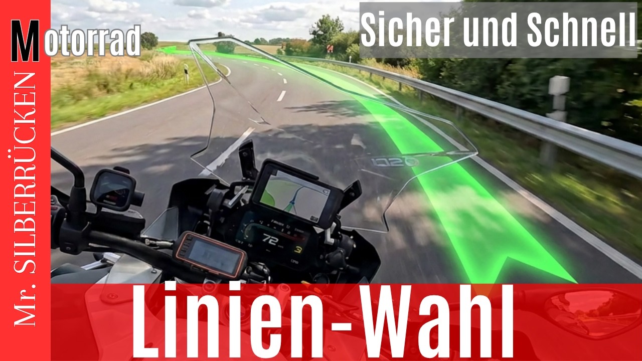 die perfekte Linie beim Motorradfahren