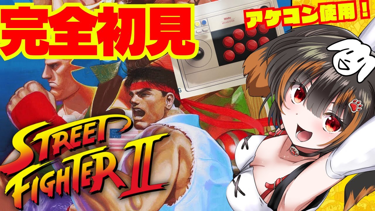 【ストリートファイターII The world Warrior / #スト2】指示厨大歓迎！初心者初めてやっていくイヌよ！【#新人vtuber】