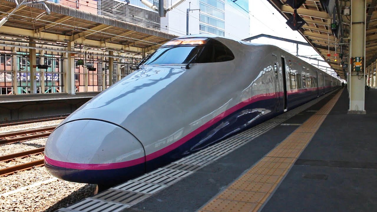 【上越新幹線】E2系 とき319号 高崎駅 接近放送～到着～発車 / 