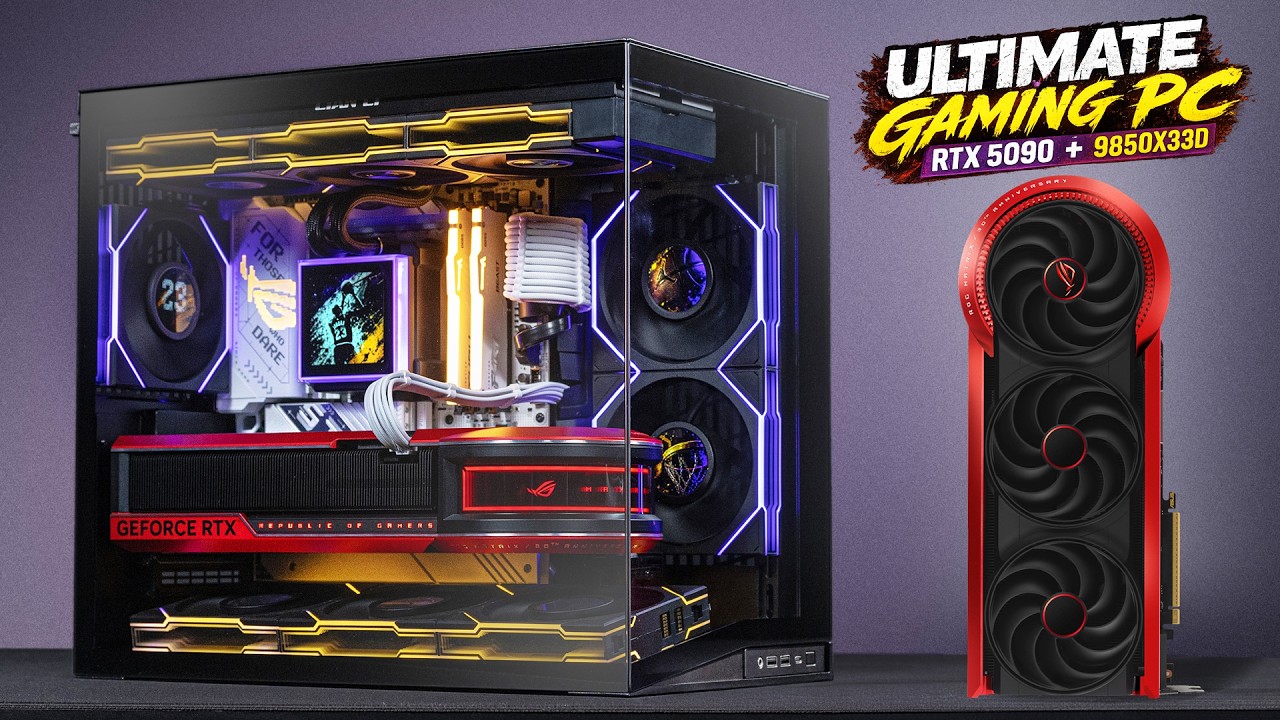 Сборка ультимативного игрового ПК | RTX 5090 ROG Matrix + Ryzen 7 9850X3D + Lian Li UNI FAN TL FLEX