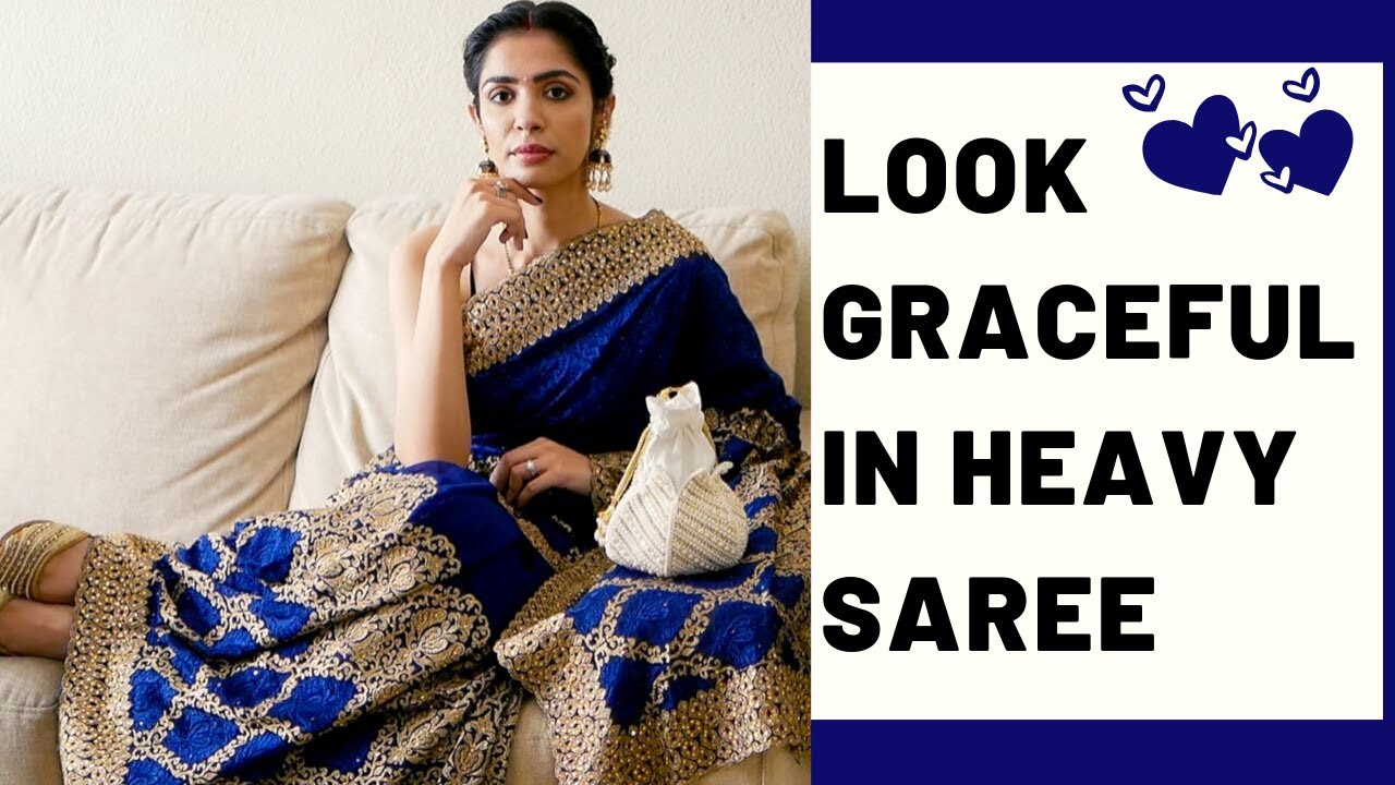 Styling Heavy Bling Saree | Makeup + Hairstyle Tips