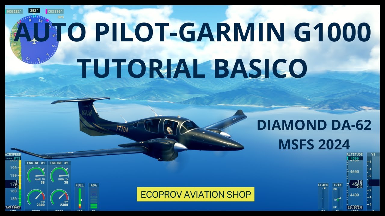 Microsoft flight simulator, MSFS 2024 Auto Pilot, Piloto Automatico, Garmin G1000  Diamond DA-62