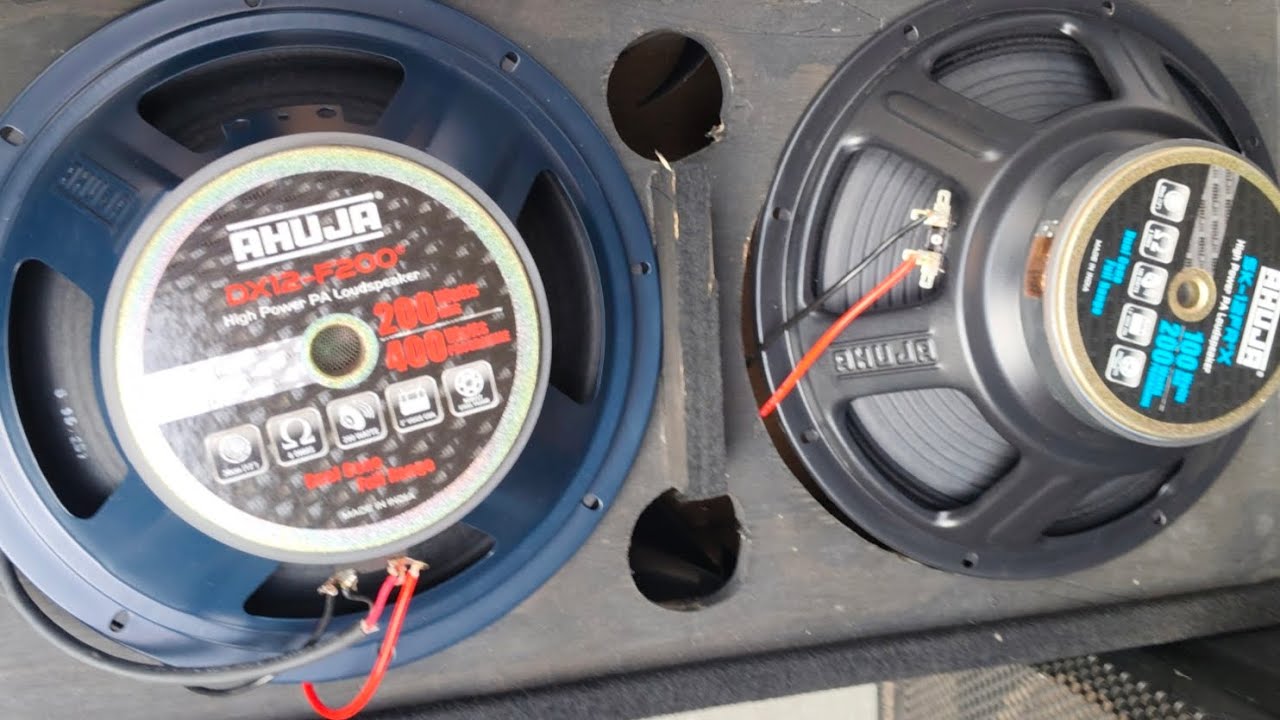 डबल 12,, बॉक्स।। Ahuja 12,,100 waat or 12,,200 waat speaker।। live sound sardarshahar।।