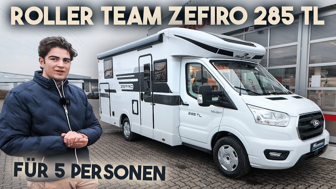 Roller Team Zefiro 285 TL - Das perfekte Wohnmobil für 5 Personen!