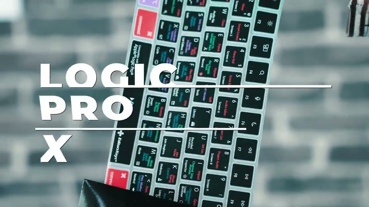 Logic Pro Keyboard Covers for MacBook Pros by Editors Keys