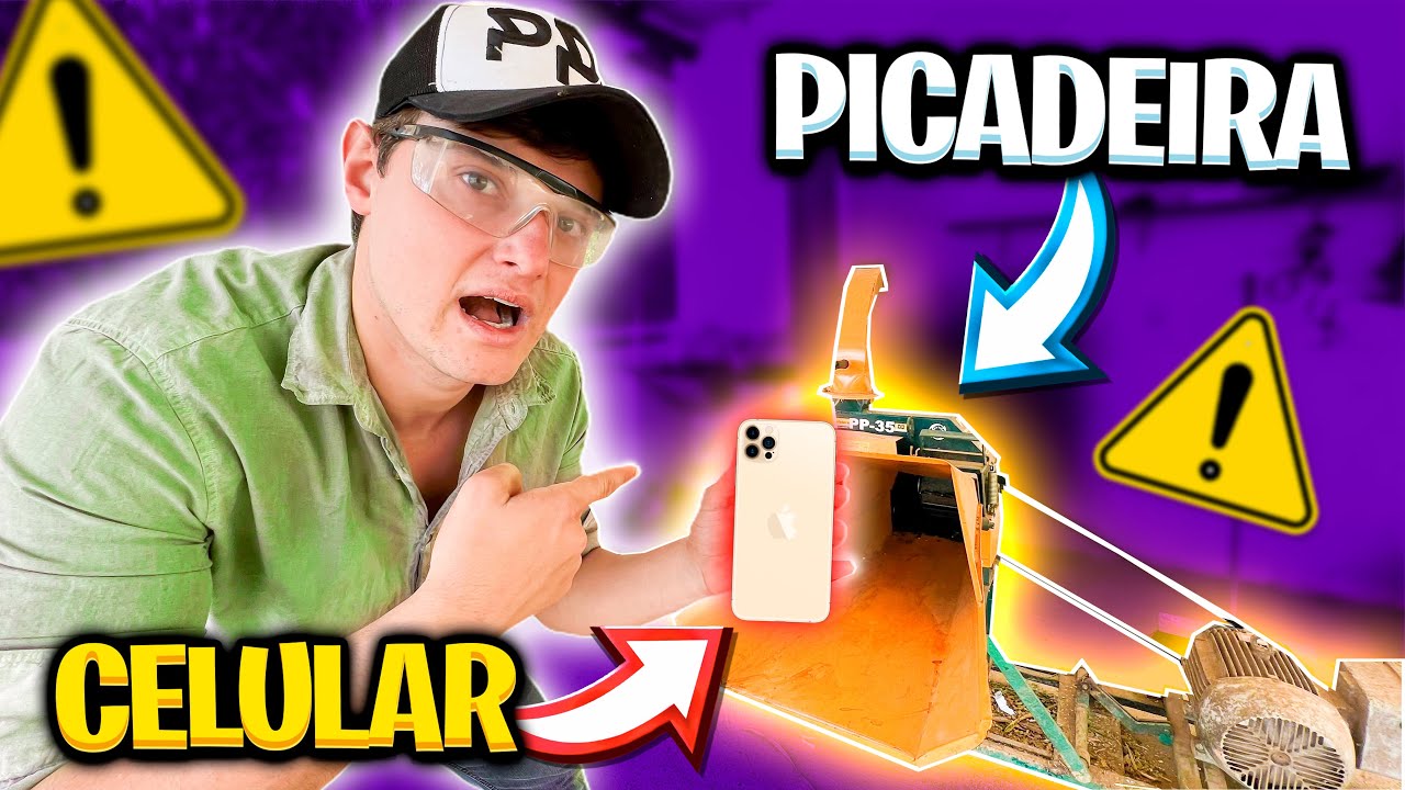 PASSEI Meu CELULAR na PICADEIRA