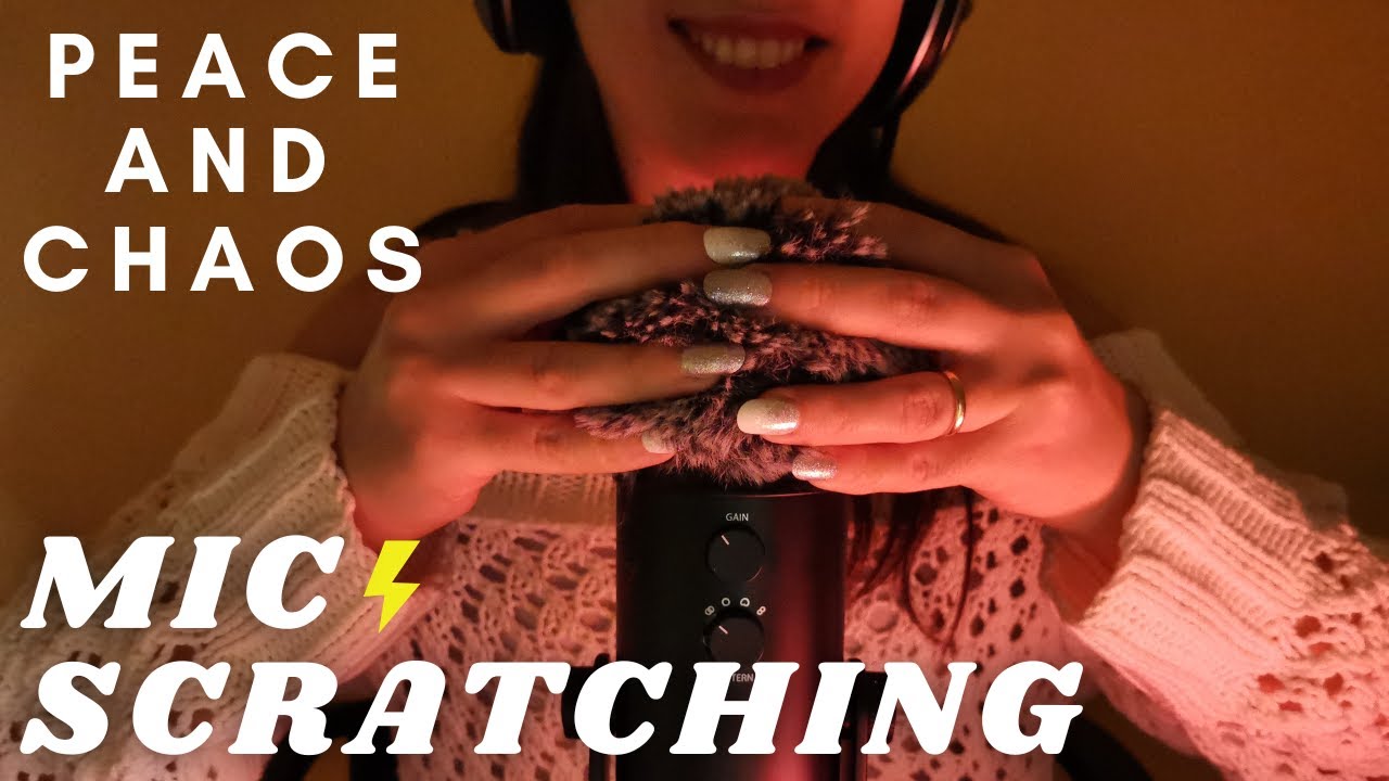 ASMR - 1 HOUR PEACE & CHAOS | FAST AND AGGRESSIVE FLUFFY Scratching | Anticipatory Tingles | Whisper