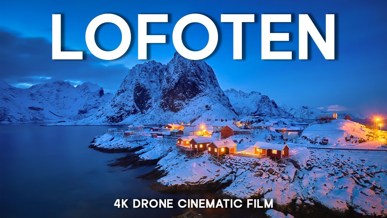 A Winter in LOFOTEN, Norway - 4K Drone Film with Relaxing Music