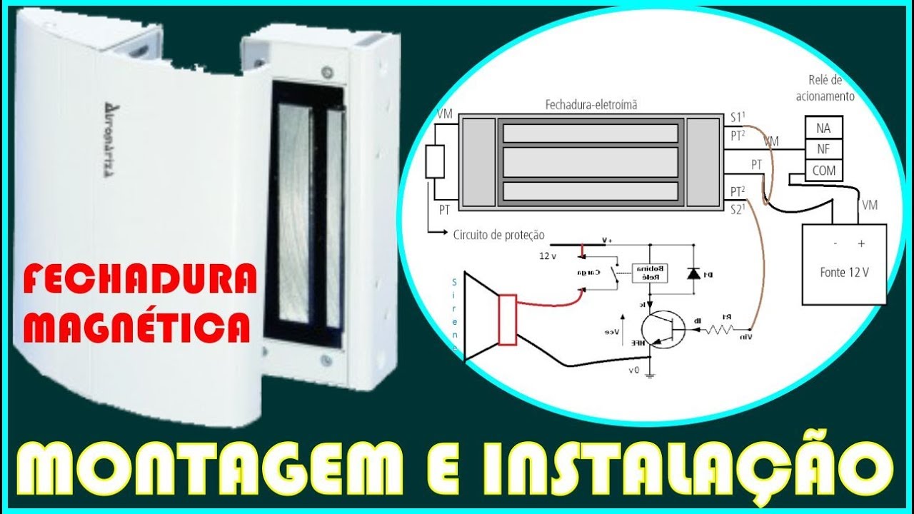 COMO INSTALAR FECHADURA MAGNÉTICA
