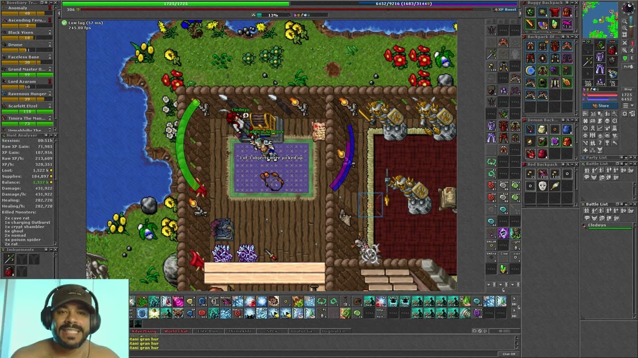 DIAS 05/06 e 07 - FARMANDO CHAR NO TIBIA 2026