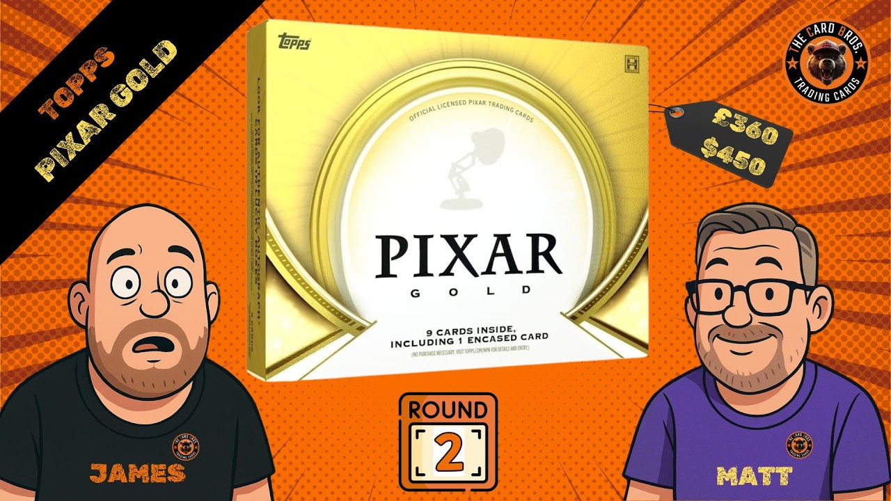 Topps PIXAR Gold - Распаковка одной коробки - Часть 2