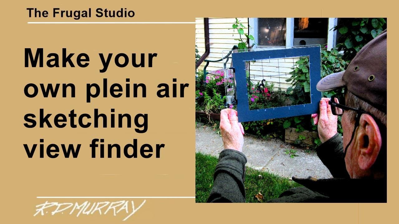 Make your own plein air sketching view finder