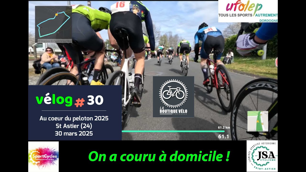 Course Ufolep 3 à St Astier organisée par la JSA Cyclisme