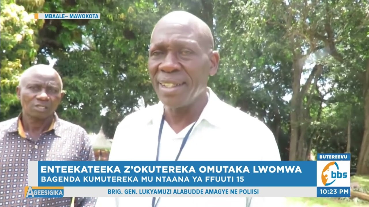 Enteekateeka Z’okutereka Omutaka Lwomwa Ziwedde, Entaana ya Ffuuti 15 Ewedde Okusimwa