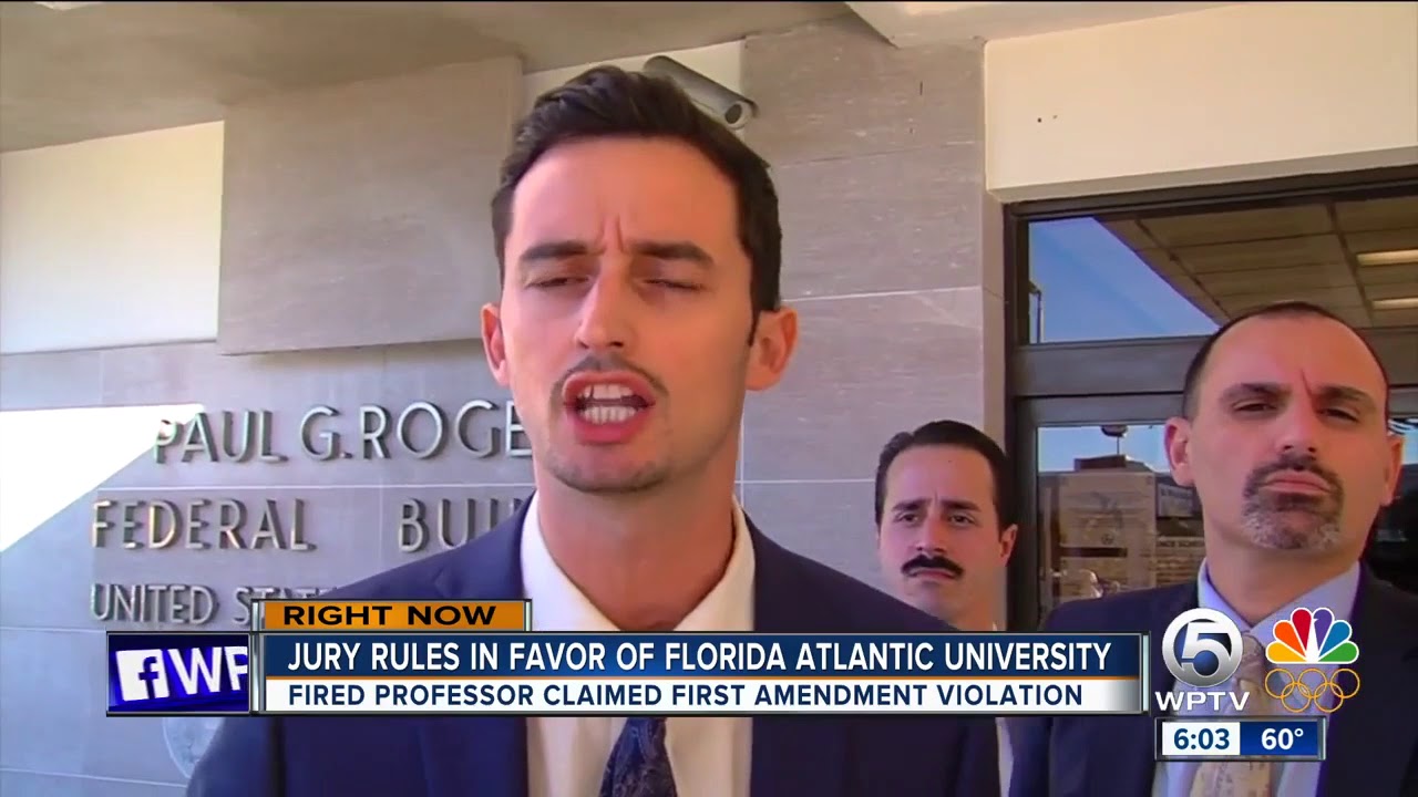 Jury rules for Florida Atlantic University in the case of fired professor James Tracy
