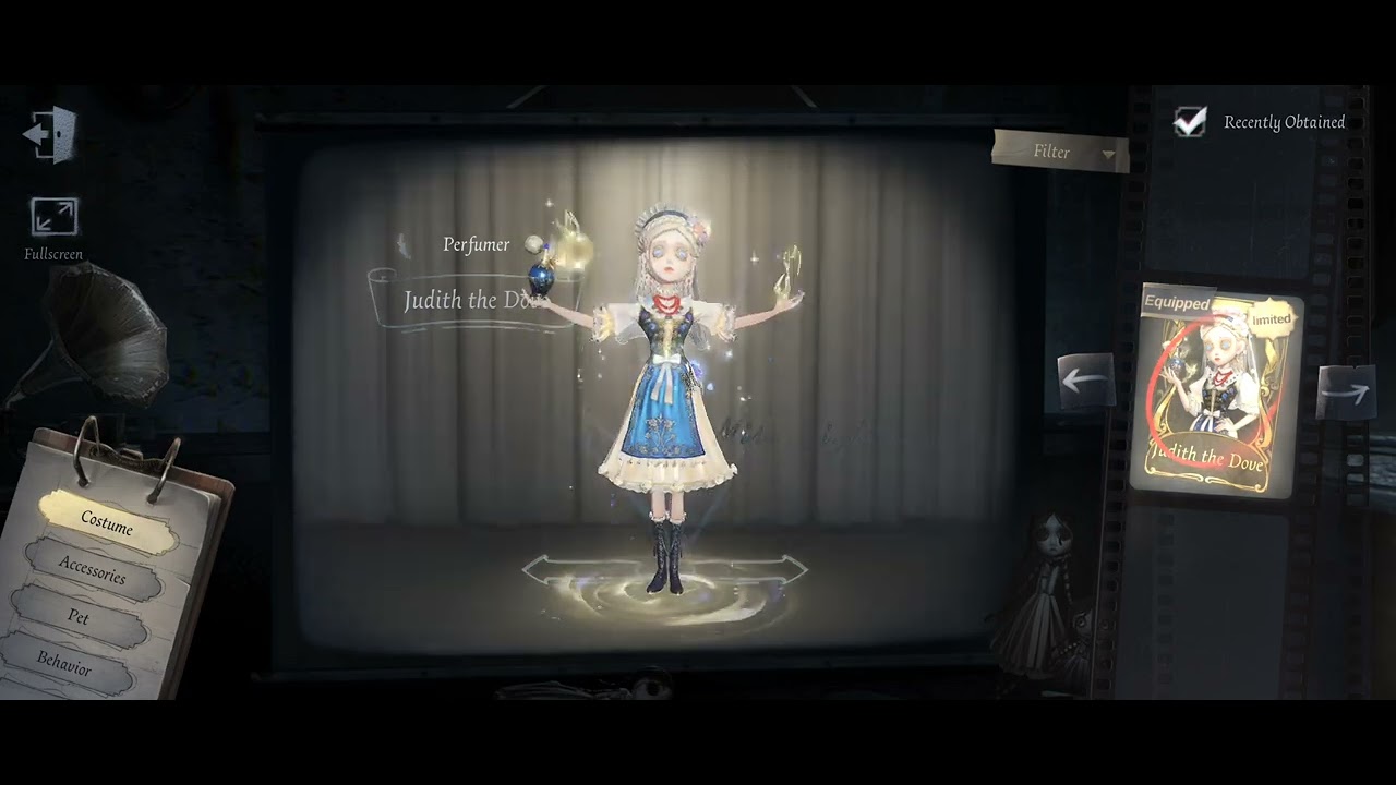 Perfumer - Judith the Dove | Skin Limited | Essence 3 Season 30 | Identity V