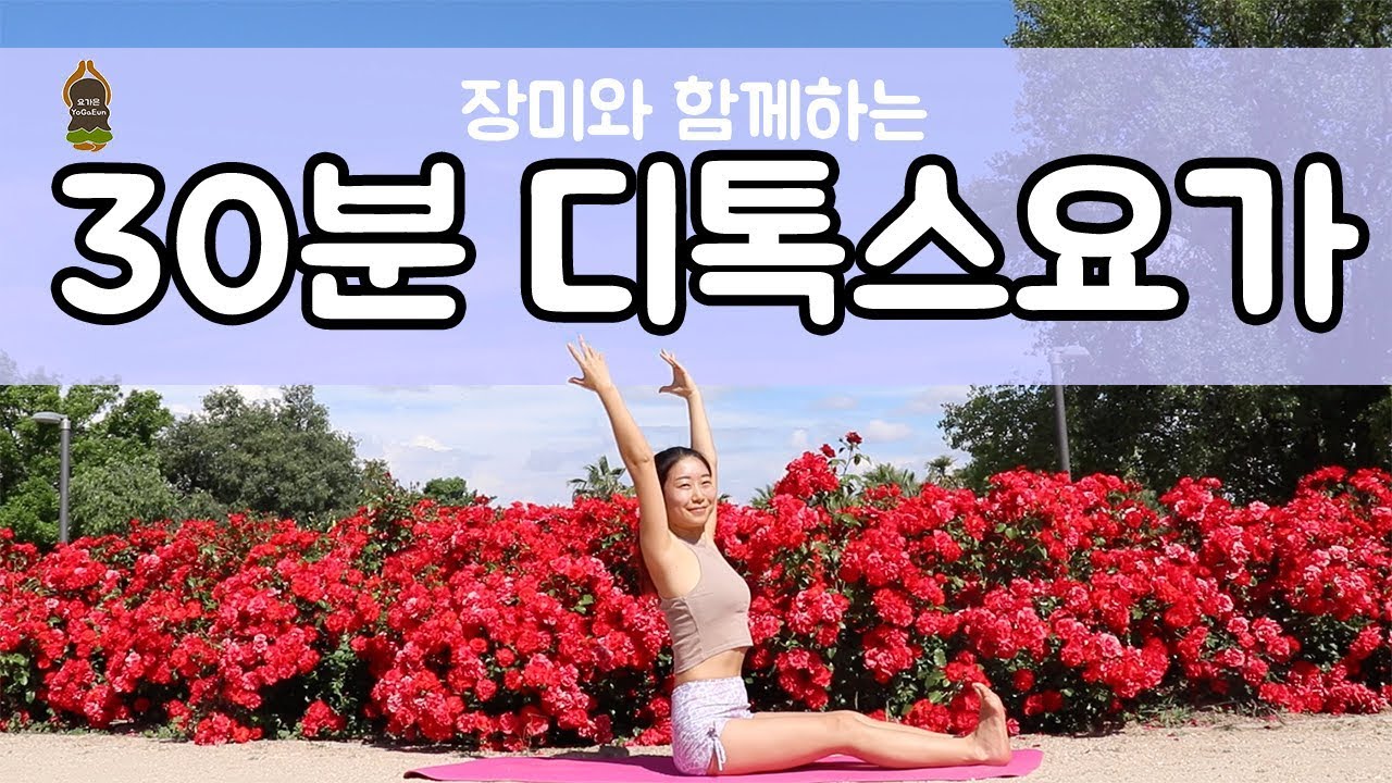 (요가은) 장미와 함께하는 30분 디톡스 요가 / 장미요가, 소화불량해소, 춘곤증해소, 스트레칭