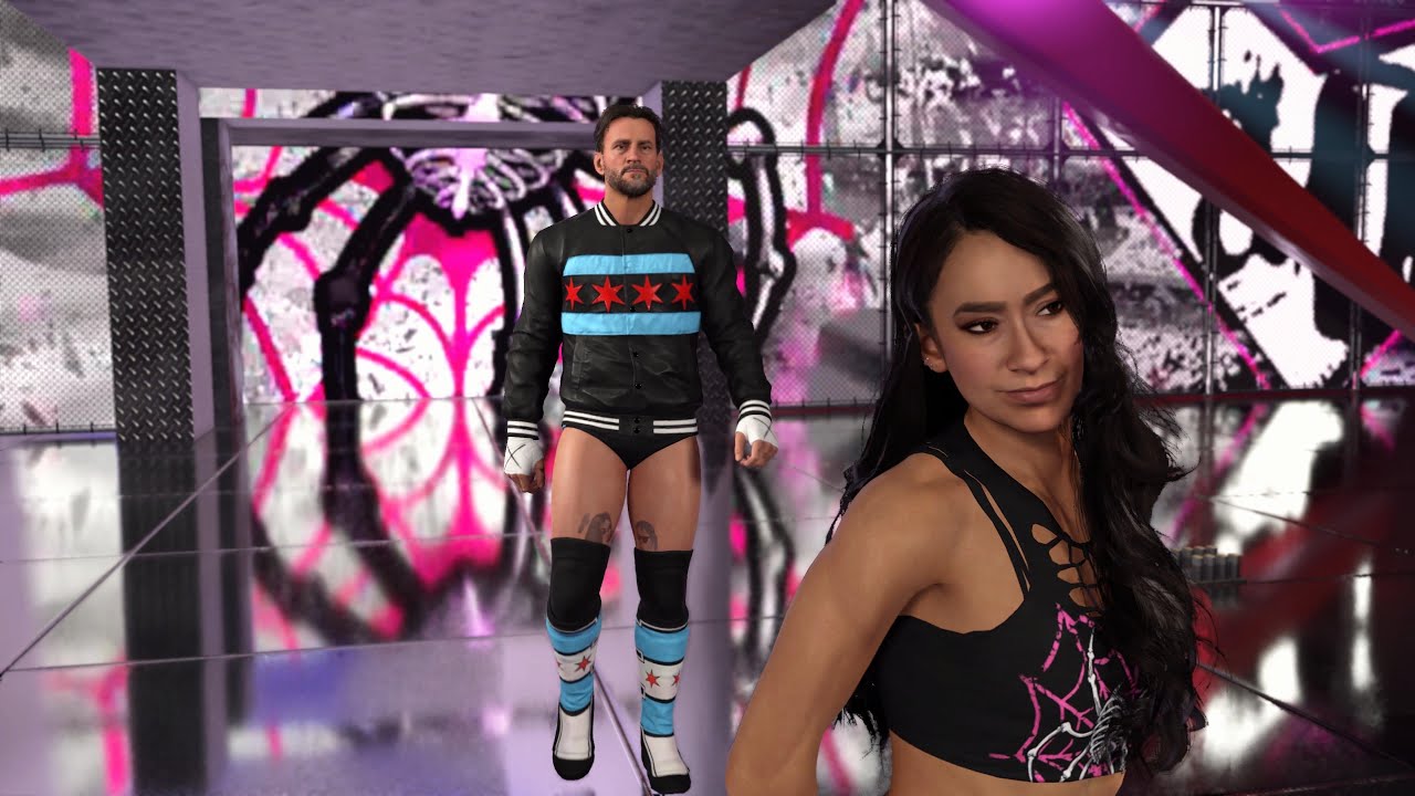 CM Punk and AJ Lee VS The Miz and Mayrse - WWE 2K26 Showcase