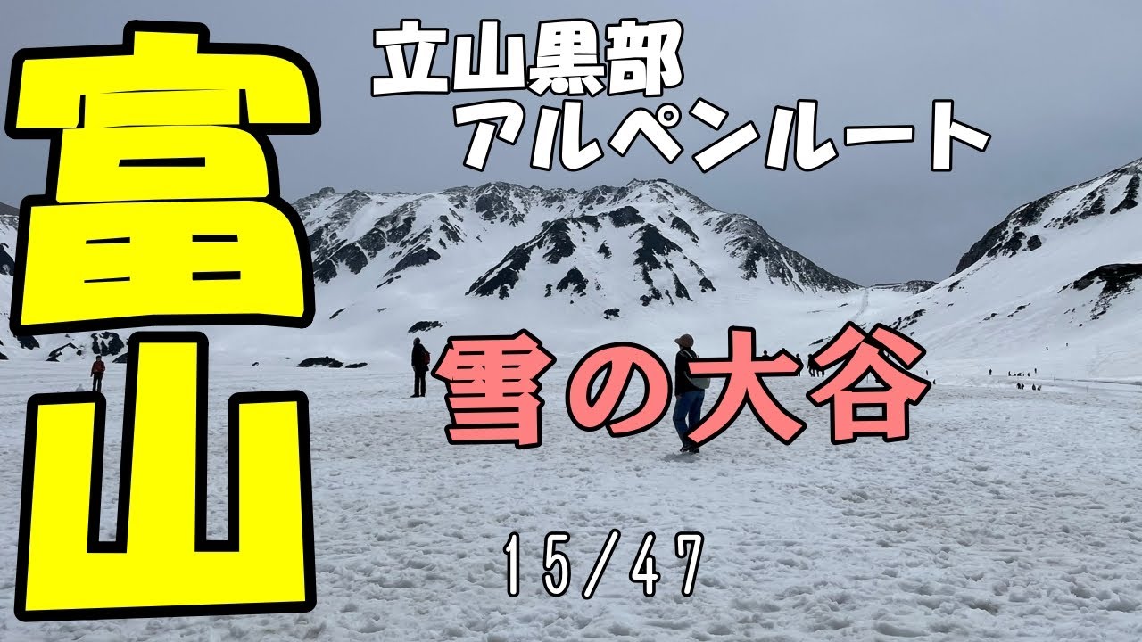 【絶景！立山黒部アルペンルートとトロッコ電車】雪の大谷/女ひとり旅/黒部峡谷/黒部ダム/ブラックラーメン/富山県観光/TOYAMA/宇奈月温泉
