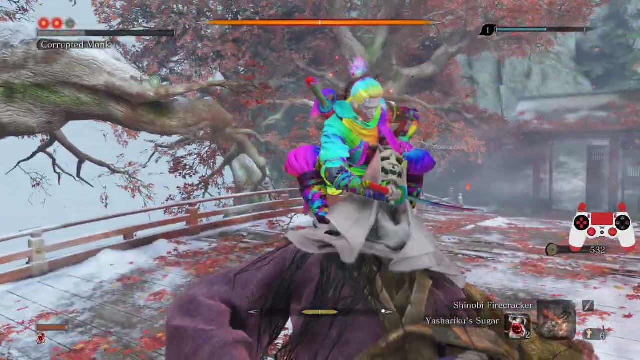 Sekiro: Resurrection (1.12) True Monk hitless strat (3x in a row)